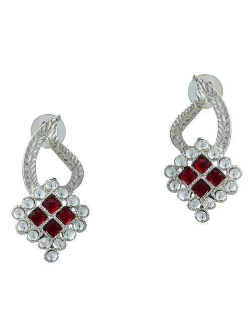 red metal studs earring - 17621389 - Very Small Image - 1