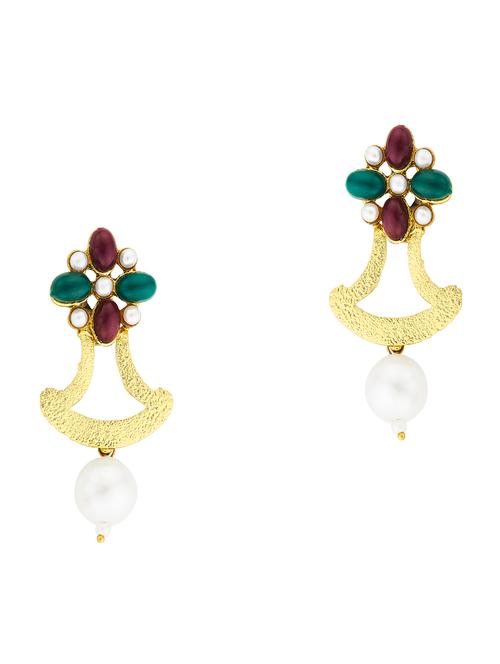 multi colored metal drop earring - 17621489 - Very Small Image - 1