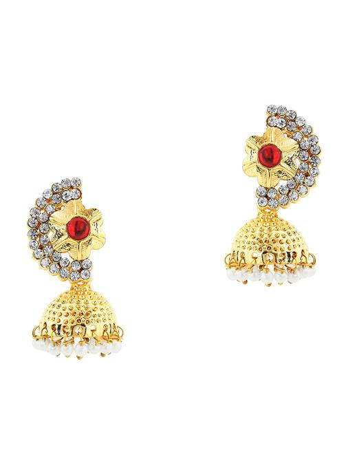 red metal drop earring - 17621664 - Very Small Image - 1