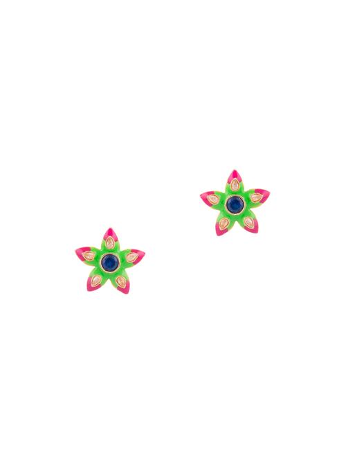 multi colored metal studs earring - 17621719 - Very Small Image - 1