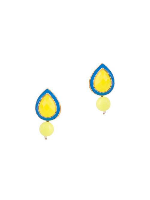 multi colored metal drop earring - 17621720 - Very Small Image - 1