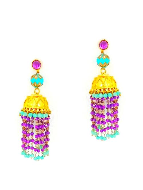 multi colored metal earring - 17621862 - Very Small Image - 1
