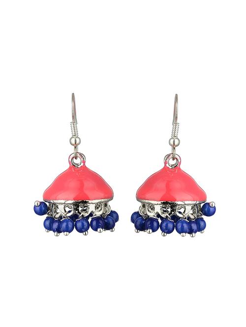 multi colored metal jhumka earring - 17622362 - Very Small Image - 1