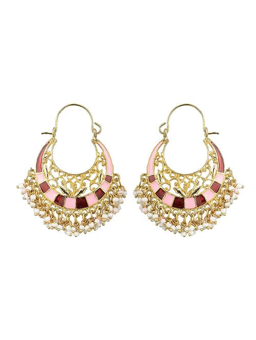 multi colored metal chandballi earring - 17622384 - Very Small Image - 1