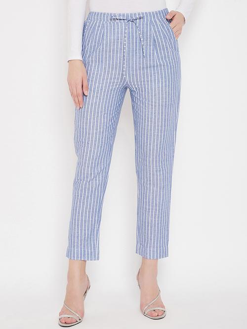 high rise flat front trouser - 17622423 - Very Small Image - 1