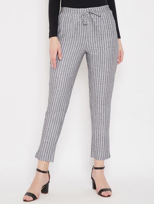 high rise flat front trouser - 17622425 - Very Small Image - 1