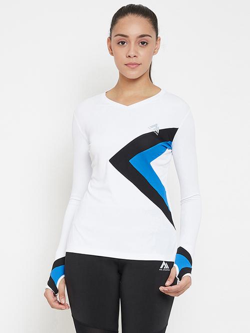 color block sports tee - 17622706 - Very Small Image - 1