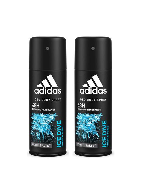 adidas pack of 2 48h deo body spray (ice dive) - 17622916 - Very Small Image - 1
