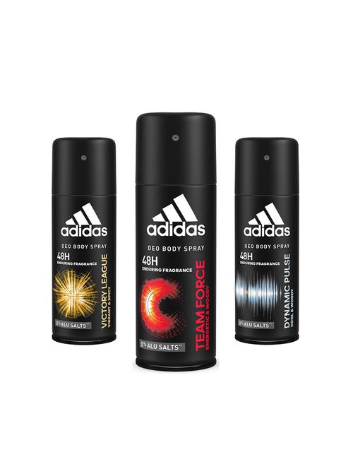 adidas pack of 3 48h deo body spray (victory league, team force, dynamic pulse) - 17623169 - Very Small Image - 1