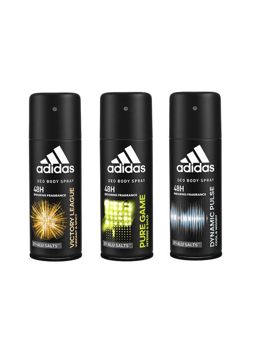 adidas pack of 3 48h deo body spray (victory league,pure game, dynamic pulse) - 17623170 - Very Small Image - 1