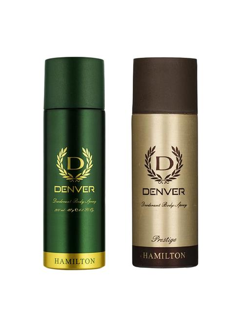 denver pack of 2 deodorant body spray hamilton (original & prestige) - 17623485 - Very Small Image - 1