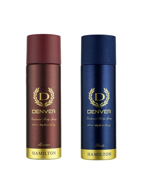denver pack of 2 deodorant body spray hamilton (honor & pride) - 17623486 - Very Small Image - 1