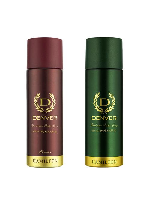 denver pack of 2 deodorant body spray hamilton (honor & original) - 17623501 - Very Small Image - 1