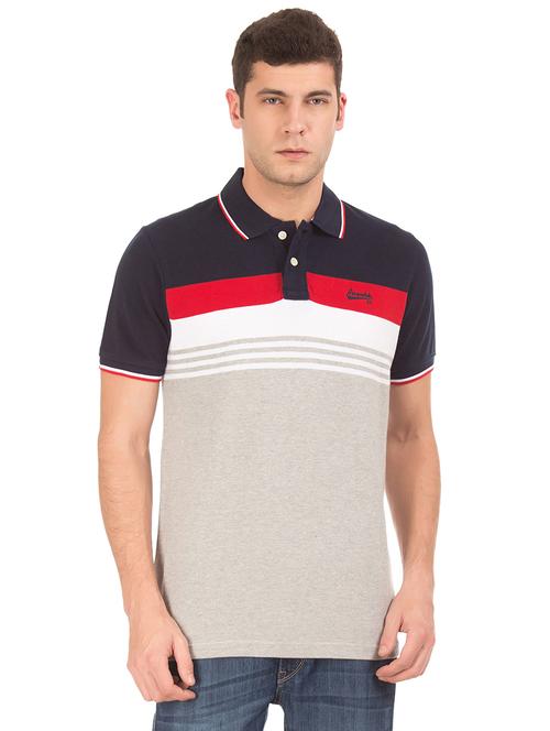 multi colored color block t-shirt - 17625631 - Very Small Image - 1