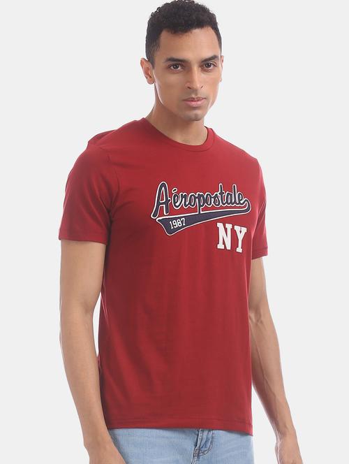 red applique patch t-shirt - 17625802 - Very Small Image - 1