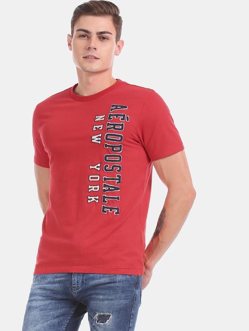 red printed t-shirt - 17626110 - Very Small Image - 1