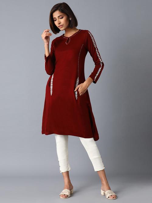 women's a-line kurta - 17627373 - Very Small Image - 1