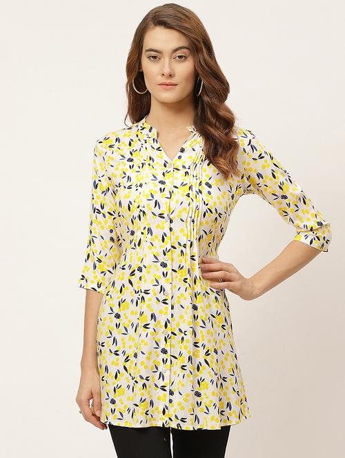 tie back printed tunic - 17627540 - Very Small Image - 1