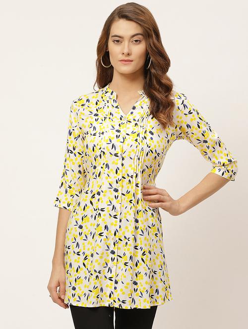 tie back printed tunic - 17627703 - Very Small Image - 1