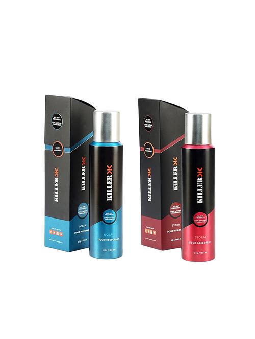 killer pack of 2 liquid deodorant long lasting freshness (ocean ,strom) - 17627995 - Very Small Image - 1