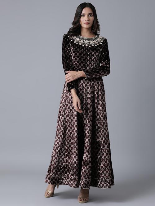 round neck embellished dress - 17628306 - Very Small Image - 1