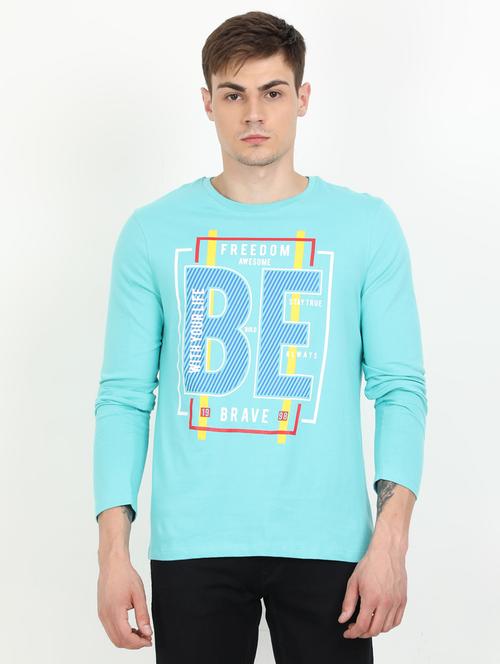 light blue printed t-shirt - 17629151 - Very Small Image - 1