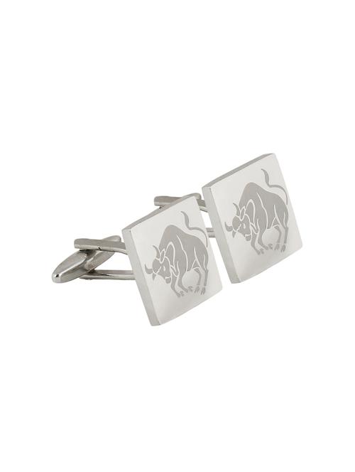 silver metal cufflink - 17629870 - Very Small Image - 1