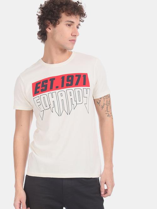 off white printed t-shirt - 17631237 - Very Small Image - 1