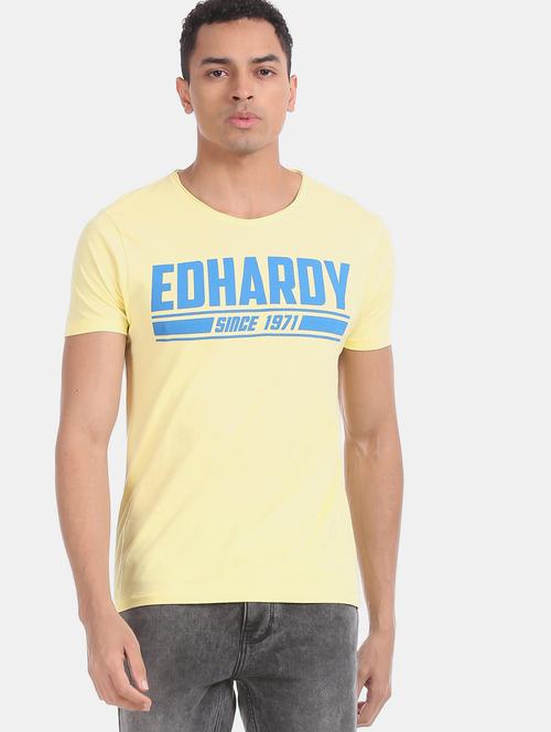 yellow printed t-shirt - 17631256 - Very Small Image - 1