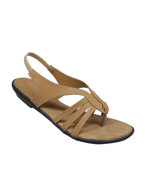 beige synthetic back strap sandals - 17632719 - Very Small Image - 1