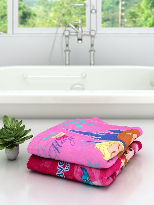 athom trendz disney kids bath towel 60x120 cm pack of 2 - 17632843 - Very Small Image - 1