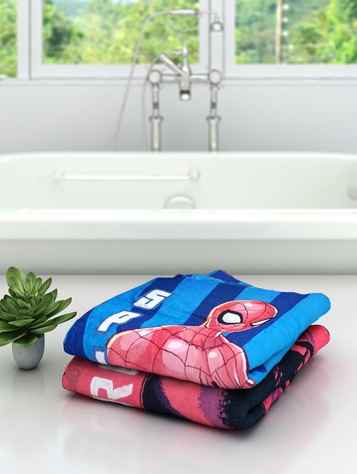 athom trendz marvel kids bath towel 60x120 cm pack of 2 - 17632873 - Very Small Image - 1