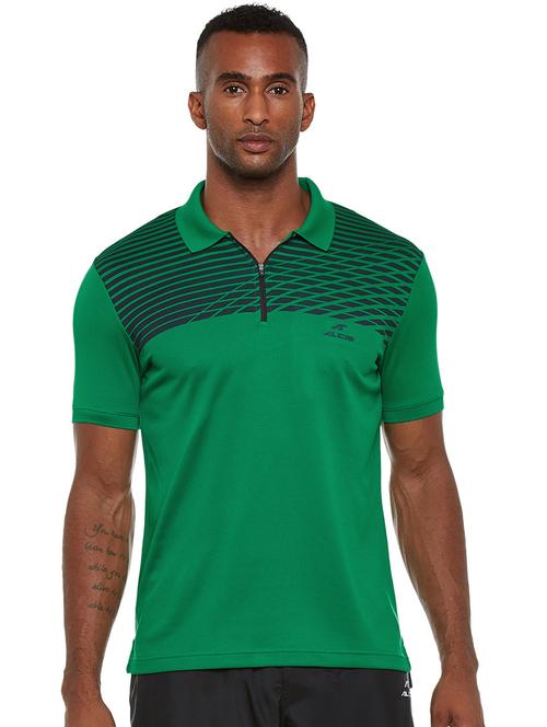 green printed polo t-shirt - 17633139 - Very Small Image - 1