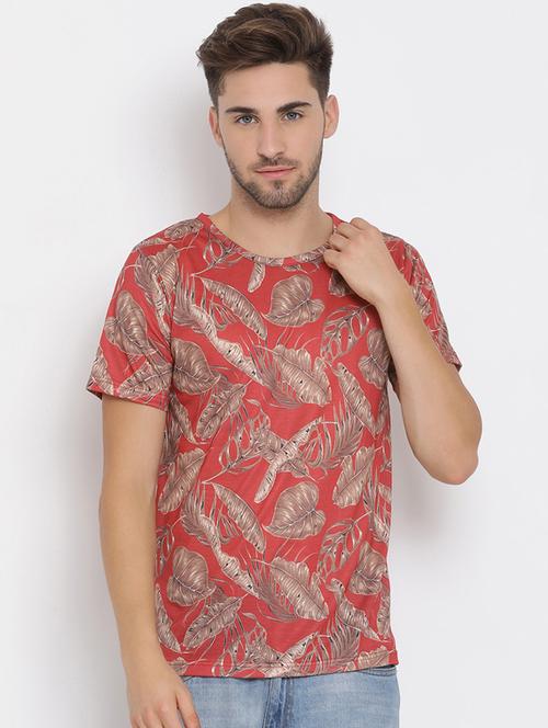 men round neck printed t-shirt - 17633282 - Very Small Image - 1