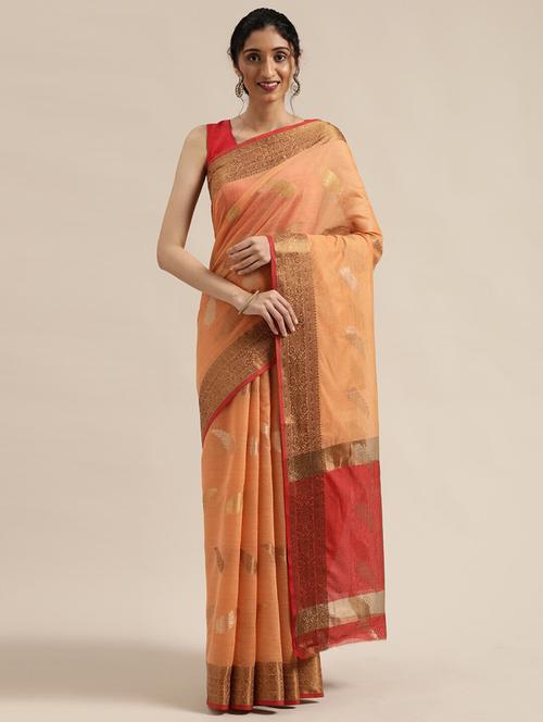 ethnic motifs woven saree - 17633602 - Very Small Image - 1