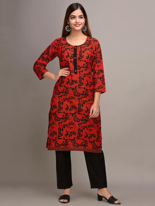 printed kurta pant set - 17635649 - Very Small Image - 1