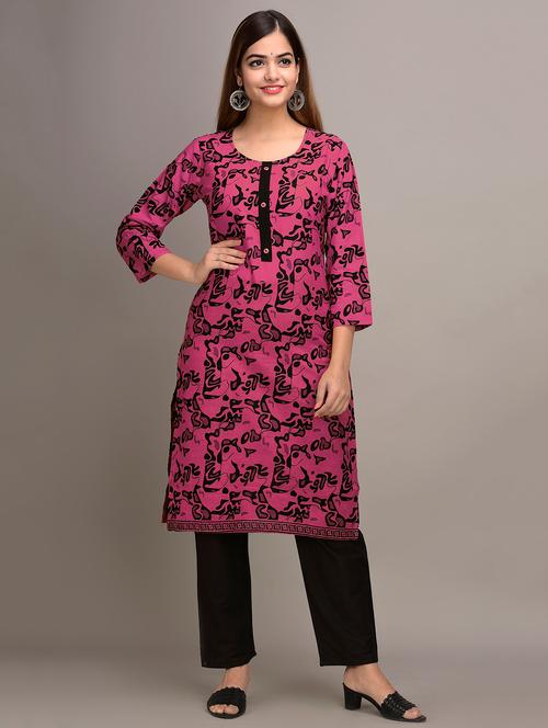 printed kurta pant set - 17635651 - Very Small Image - 1