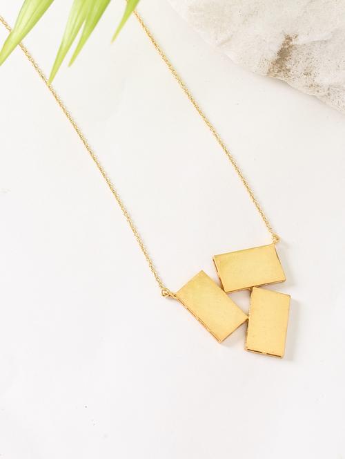 gold plated short necklace - 17637549 - Very Small Image - 1