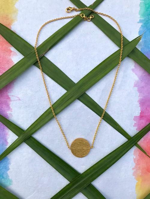gold plated short necklace - 17637558 - Very Small Image - 1