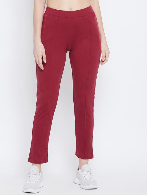 high rise solid track pant - 17638312 - Very Small Image - 1
