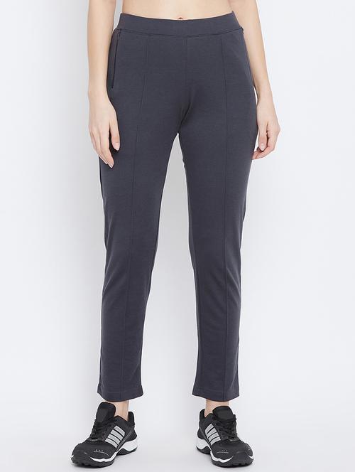high rise solid track pant - 17638314 - Very Small Image - 1