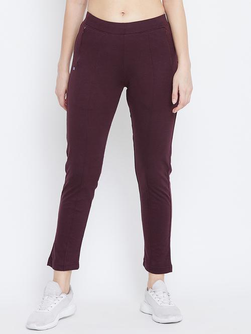 high rise solid track pant - 17638316 - Very Small Image - 1