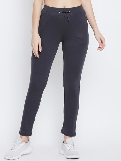 high rise solid track pant - 17638323 - Very Small Image - 1