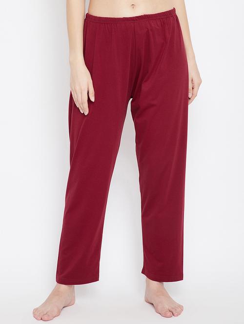 mid rise solid pajama - 17640017 - Very Small Image - 1