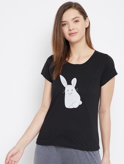round neck printed tee - 17641194 - Very Small Image - 1