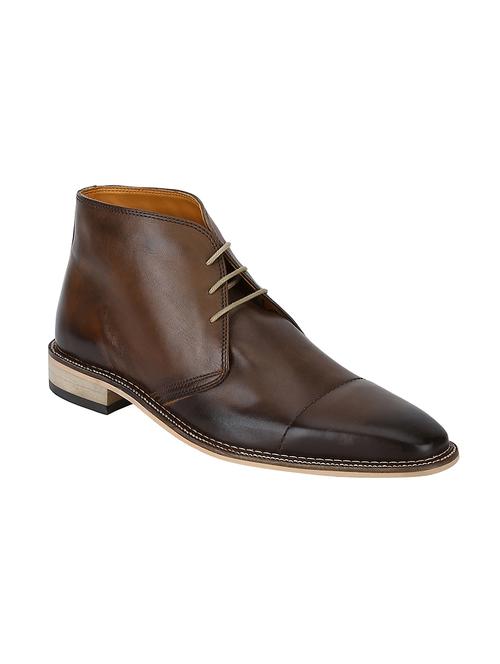tan leather lace up boots - 17641265 - Very Small Image - 1