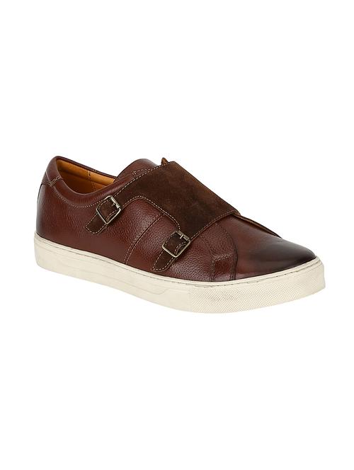 brown colored slip on shoe - 17641647 - Very Small Image - 1