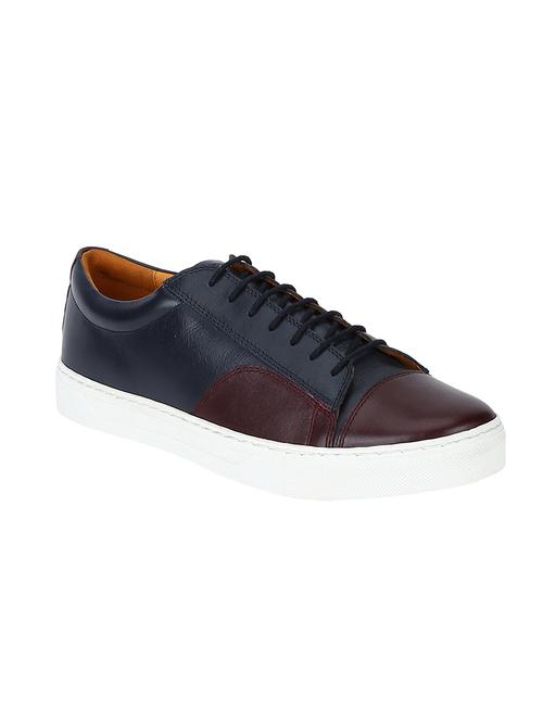multi colored leather lace up sneakers - 17641663 - Very Small Image - 1