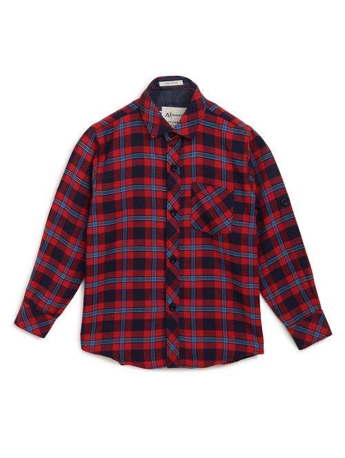 maroon checkered shirt - 17642467 - Very Small Image - 1