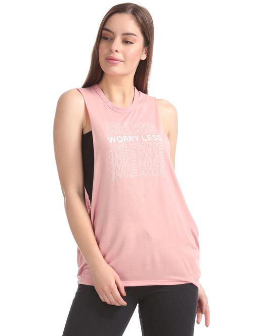 round neck printed tank top - 17645459 - Very Small Image - 1